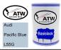 Preview: Audi, Pacific Blue, L55G: 500ml Lackdose, von ATW Autoteile West.